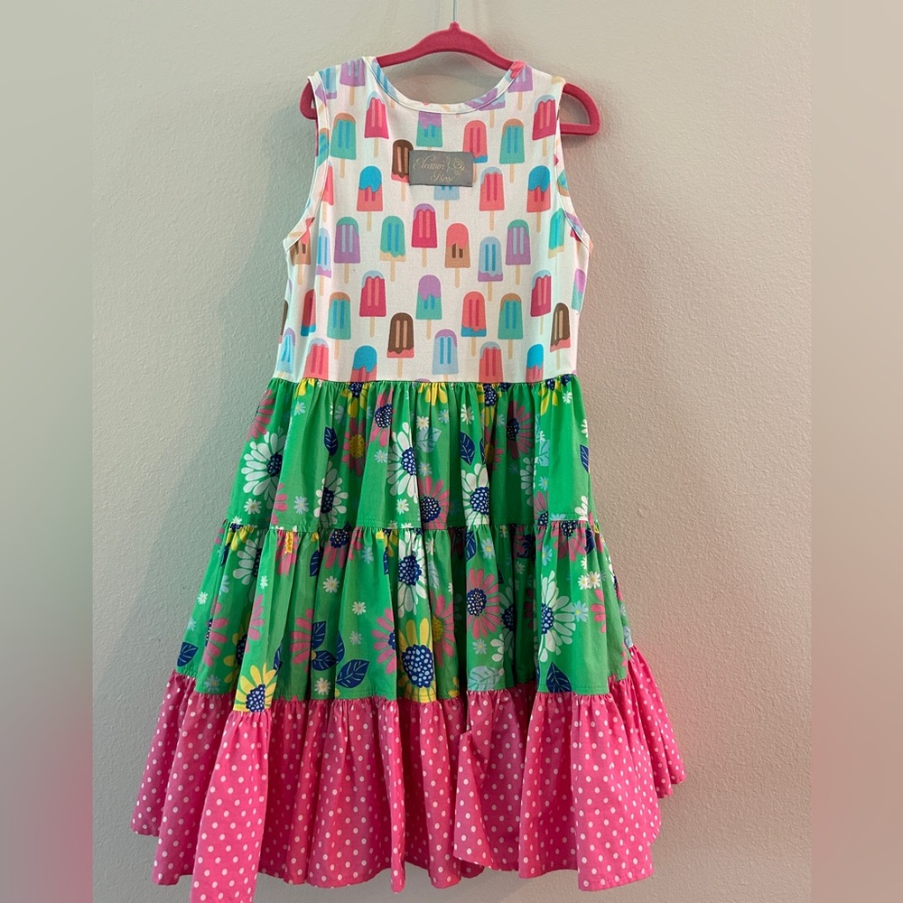 Eleanor Rose sleeveless popsicle dress size6/7 - Picture 2 of 3